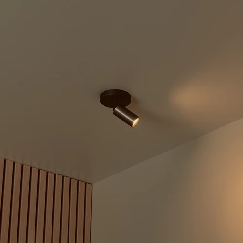 Lucide RITMO - Deckenstrahler - Ø 10 cm - 1xGU10 (MR11) - Kaffee - Atmosphäre 1